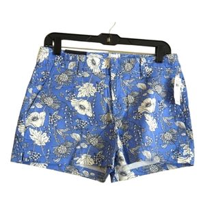 Gap Blue & White Floral City Shorts Sz‎ 6